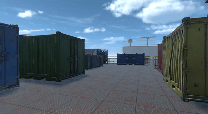 Cargo Inspection DROPS Metaverse scenario preview