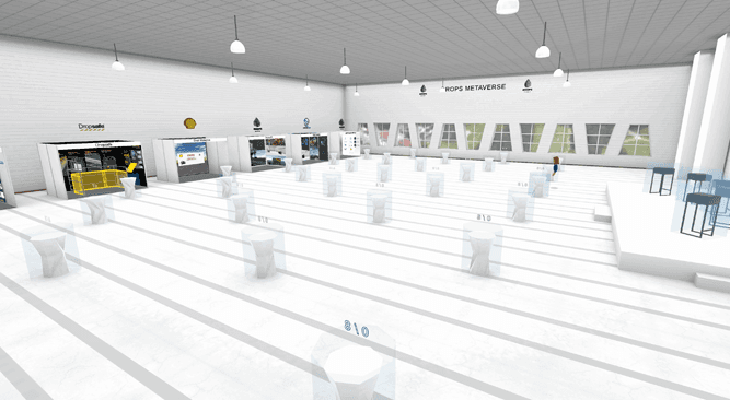 Exhibition DROPS Metaverse scenario preview